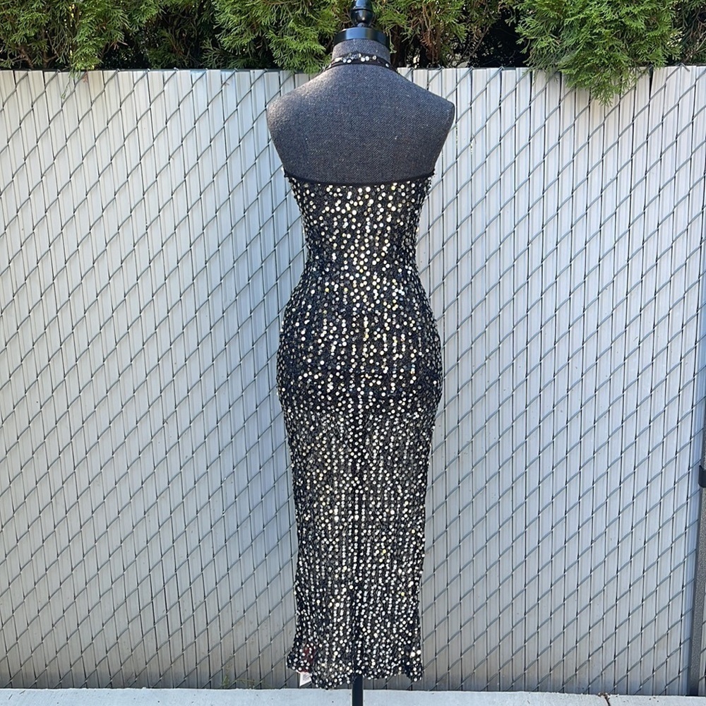 Cider Black and Silver Maxi Dress - Picture 9 of 10
